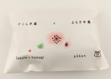 さくら羊羹とよもぎ羊羹